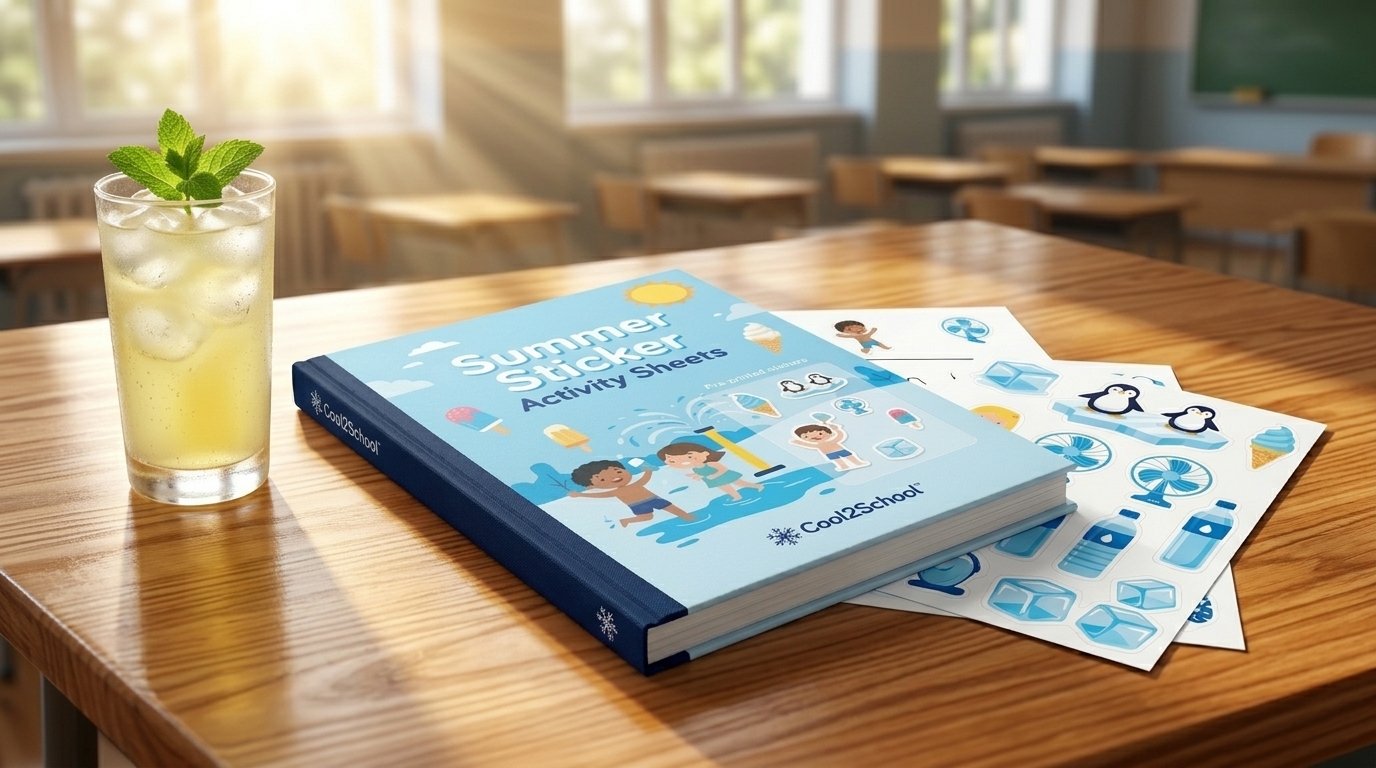 Summer sticker activity sheets — view 2
