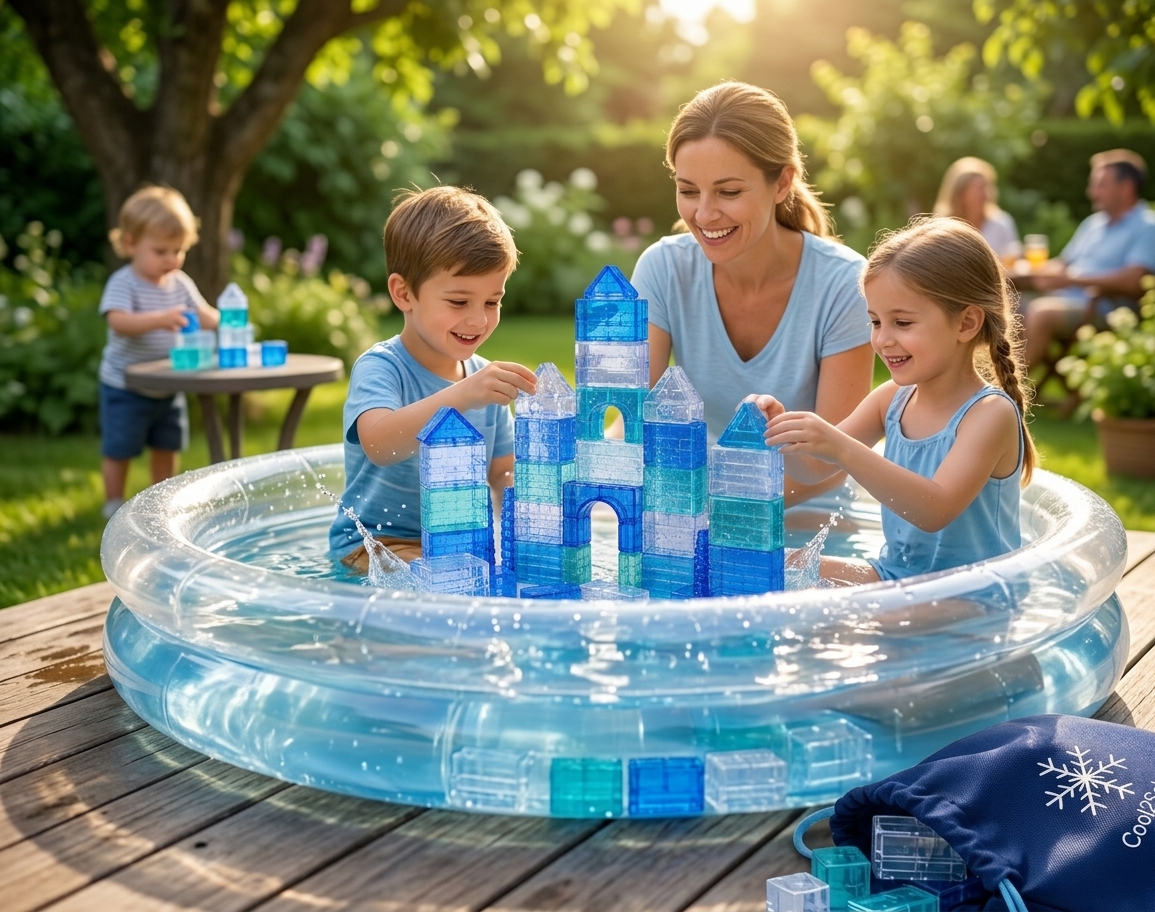 Stacking ice blocks  — view 3