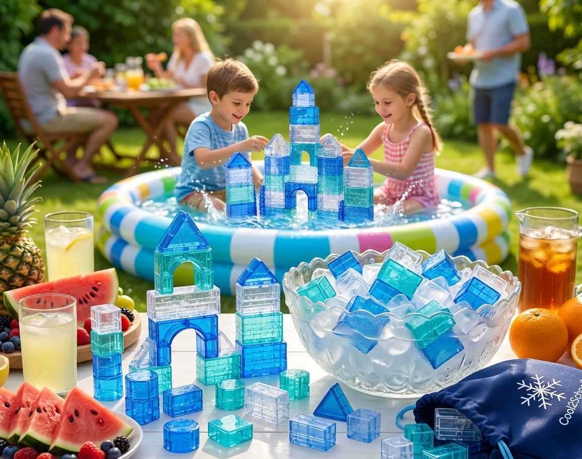 Stacking ice blocks 