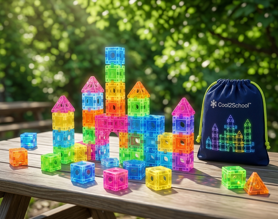 Glow building cubes — view 2