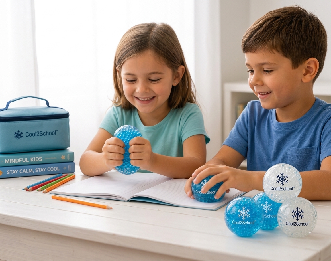 Reusable cooling stress balls