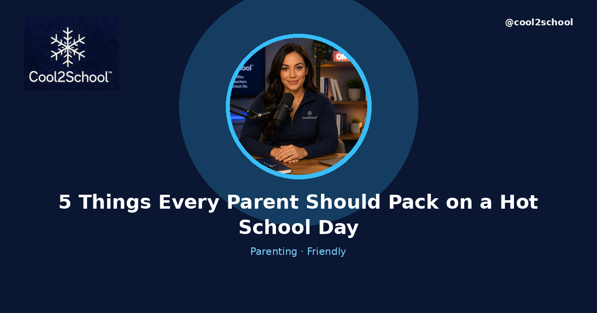 5 Essential Items for Hot School Days