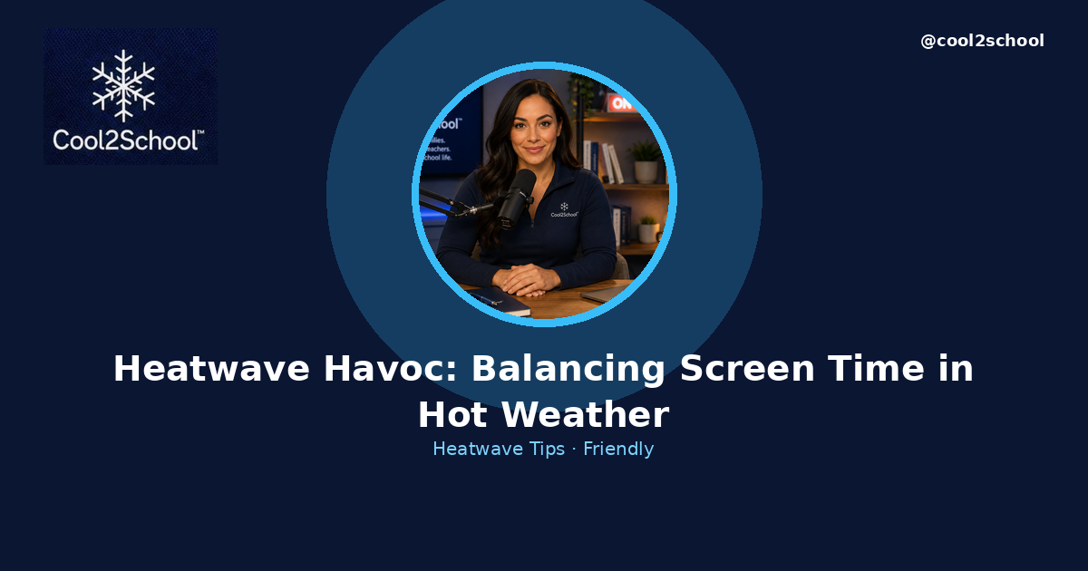 Balancing Screen Time During the Heatwave