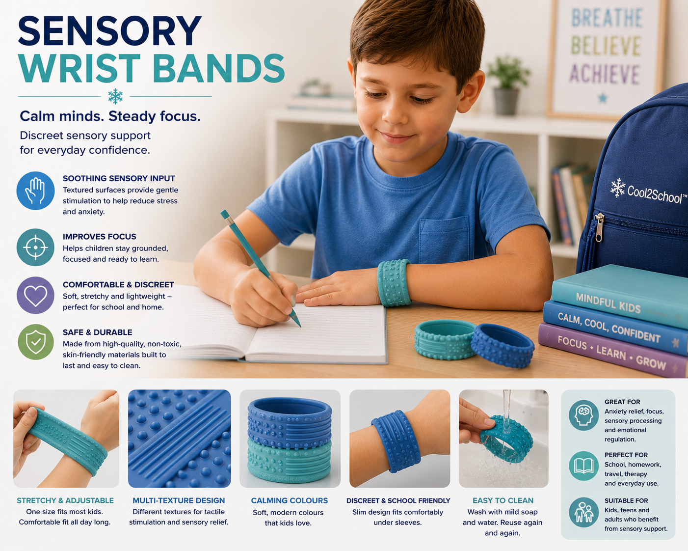 Sensory wrist bands — view 2
