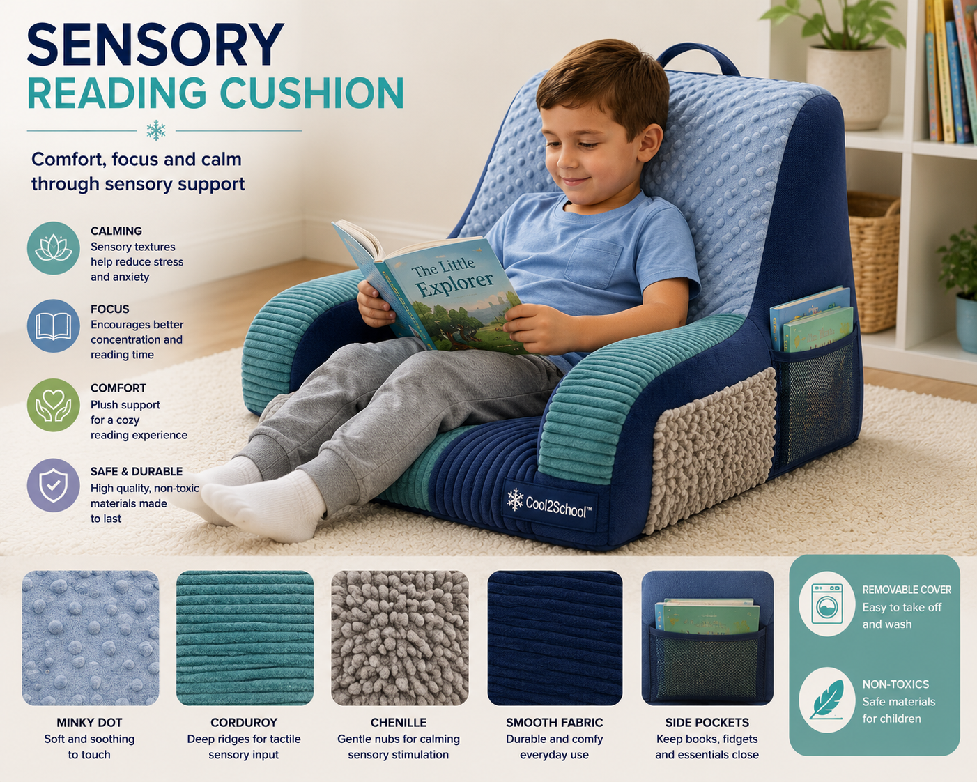 Sensory reading cushion  — view 2