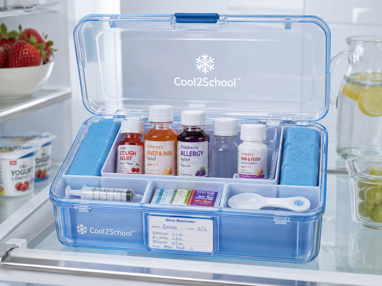 Cooling medication box  — view 2