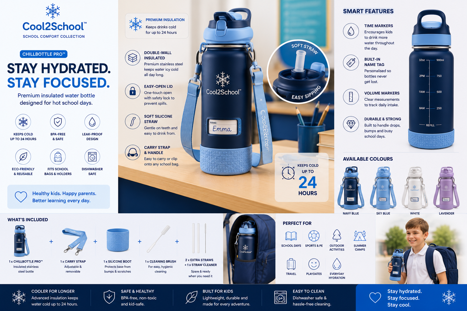ChillBottle™ Insulated Water Bottle